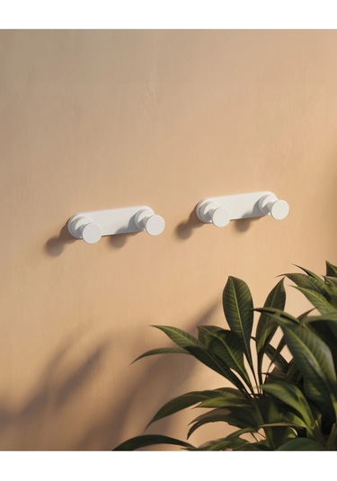 Tecno White Askı, İkili - Mat Beyaz Mat Beyaz