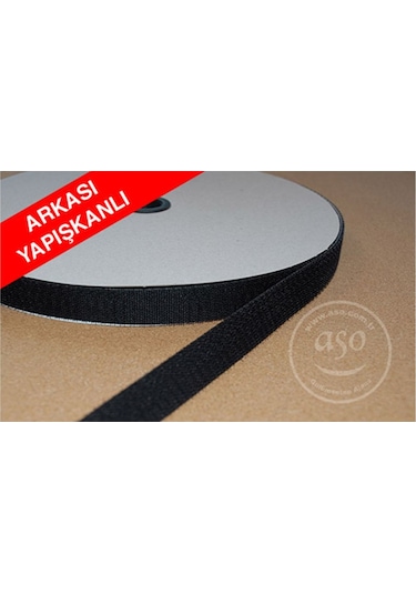 2 Cm 25 Metre Cırt Bant Şerit, Arkası Güçlü Yapışkanlı Siyah