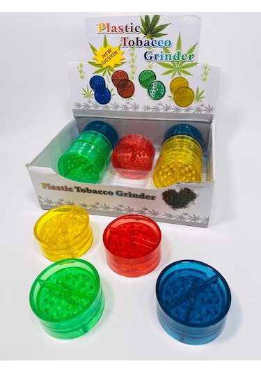 Plastik Tutunöğütücü Grinder /2Parça-55Mm
