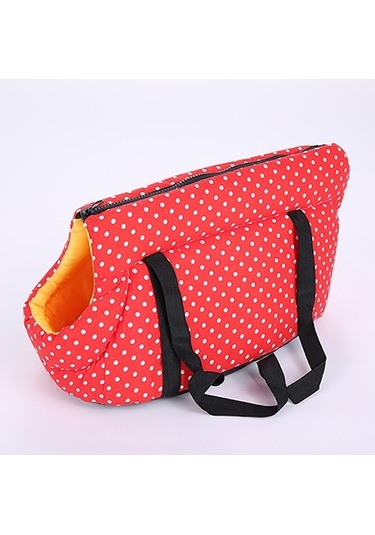 Dm Cbtx Açık Pet Köpek Taşıma Çantası Yumuşak Sırt Çantası Kedi Omuz Çantası, L Boyut Kırmızı