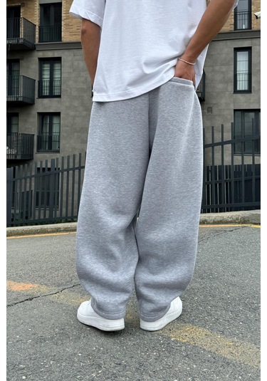 Flex Tech Oversize Eşofman Gri Melanj Gri Melanj