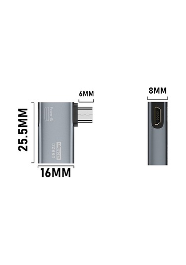 Ulzyvf Usb'ye Usb'den Sol Otg Mikro Kaynağı Kablo Güç Adaptörü 4k Nw