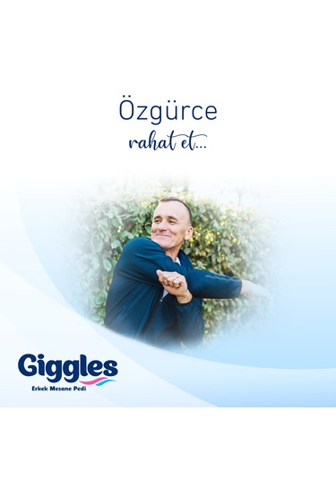 Giggles Yetişkin Erkek Mesane Pedi - L Beden - 2 Paket 40 Adet L