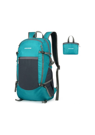 Teltree Hafif Katlanabilir Su Geçirmez Sırt Çantası - Erkek Ve Kadınlar İçin Kamp, Bisiklet Ve Yürüyüş Mavi