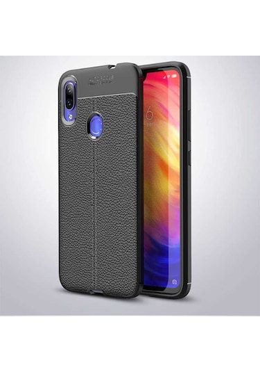 Xiaomi Redmi Note 7 Kilif Deri Tarzi Niss Silikon Case 389472364