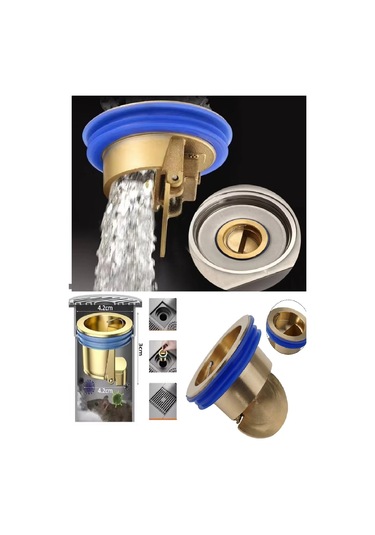 Periboia Otomatik Açılıp Kapanır Tek Yönlü Duş Valfi Gider Süzgec Çok Renkli