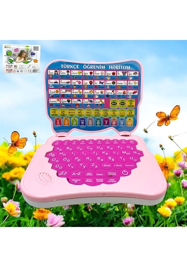 Eğitici Sesli Mavi-pembe Oyuncak Bilgisiyar