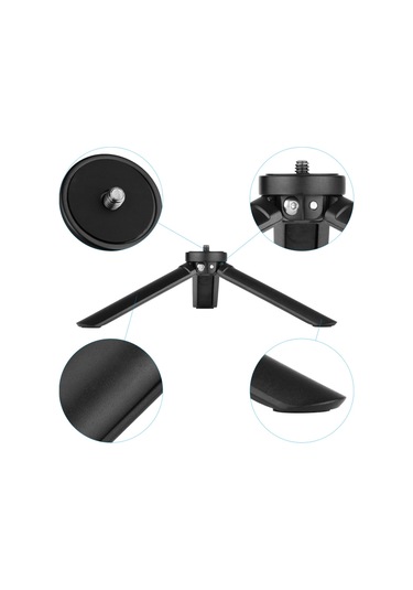Reedark Mini Masaüstü Metal Üç Ayaklı Sehpa 1/4 İnç Vidalı Evrensel Akıllı Telefon Gimbal Sabitleyici Stabilizatör Aparatı