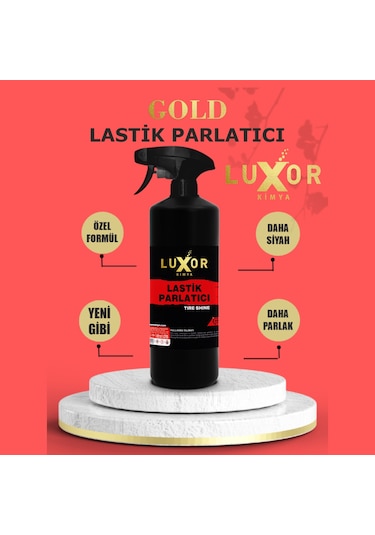 Luxor Kimya Gold Serisi Lastik Parlatıcı 473 ML + Sünger