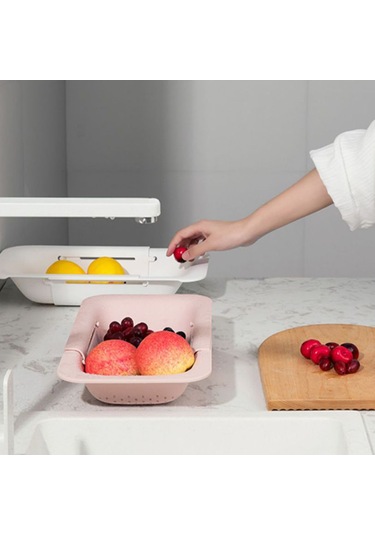 Konesam Genişleyebilen Pasta Malzemeli Lavabo Kurutma Rafı - Gri Gri