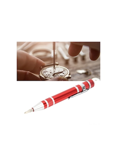 Konesam Alüminyum Çelik Uçlu 8'li Çok Fonksiyonlu Manyetik Tornavida - Cep Boyutunda Tamir Ve Montaj Aracı Mavi