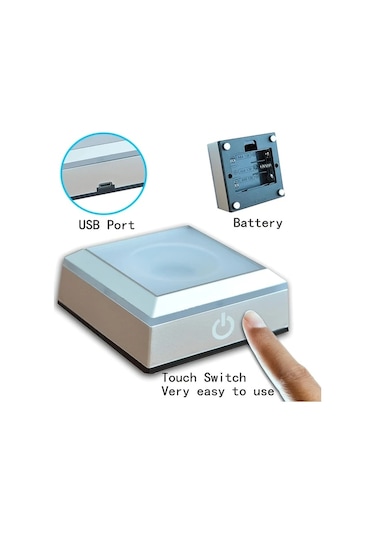 Honeybeeshop 1 Adet 8 Cm Küçük 3d Güneş Sistemi Kristal Topu Led Tabanlı Gece Lambası Ev Dekorasyon Astronomi Hediye Ahşap