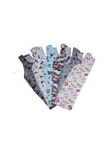 Tutku Erkek Çocuk Renkli Atlet Pamuklu Askılı Empirme 6'lı