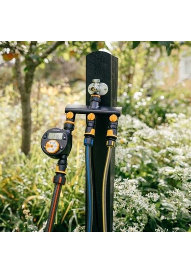 Fiskars 1070578 Üç Yollu Musluk Bağlantı Aparatı 21mm/26,5mm/33,3mm 26.5 x 33.3 MM