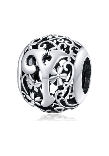 S925 Ayar Gümüş Mori Serisi İçi Boş Harfler Boncuk Dıy Bilezik Kolye Aksesuarları Y Çok Renkli