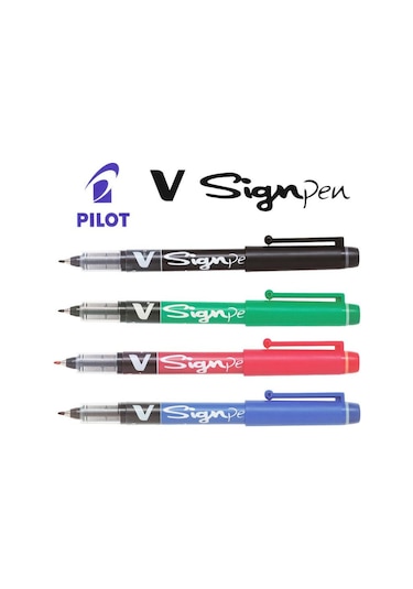 Pılot Swvsp V Sıgnpen Keçe Uçlu Imza Kalemi 2.0 MM Mavi