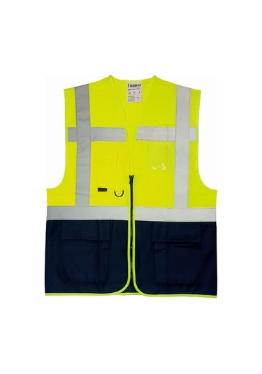 İkaz Yeleği Cepli Uniwest Uw 211 Sarı-lac 3xl