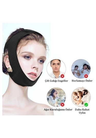 Surat Toparlayıcı Horlama Engelleyici Çene Kemeri Aparatı