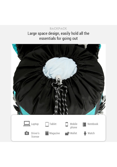 Vanaheımr-su Geçirmez Sırt Çantası Dağcılık Sırt Çantası 60l Y28266c Turuncu