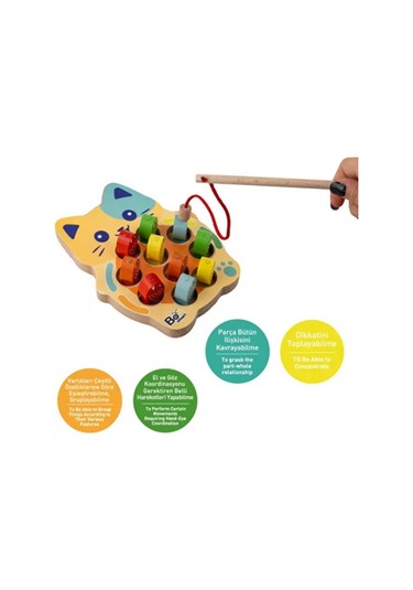 Bee Smart Balık Tutma Eğlenceli Montessori Motor Gelişimi Oyunu BEESMART.018