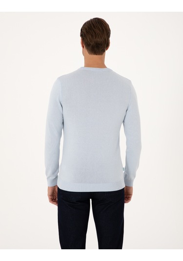 Pierre Cardin Erkek Açık Mavi Kazak /triko 50315509-vr003 Açık Mavi