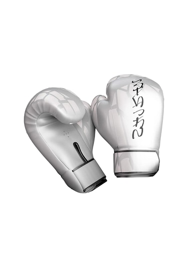 Boks Antrenman Eldiveni Müsabaka Muay Thai Egzersiz Dövüşü Boks Torbası Eldiveni 10oz Beyaz