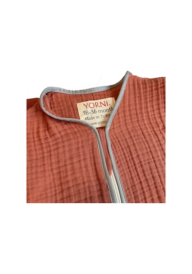 Yorni Kiremit Yazlık Ve Mevsimlik 4 Kat Müslin Torba Uyku Tulumu Kiremit