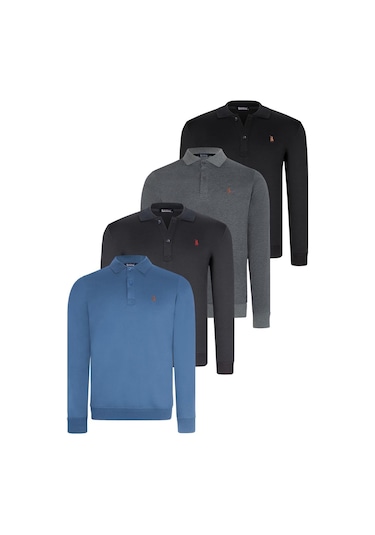 Dörtlü Set V4007 Dewberry Erkek Sweatshırt-siyah-lacivert-antrasit-indigo Siyah-lacivert-antrasit-indigo Dörtlü Set V4007 Dewberry Erkek Sweatshırt-siyah-lacivert-antrasit-indigo Siyah-lacivert-antrasit-indigo