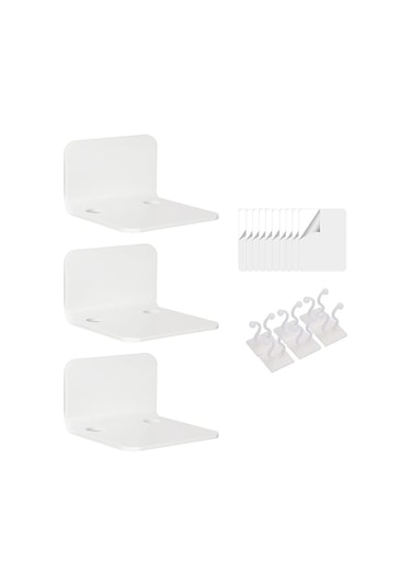 Suntek Akrilik Yüzer Raflar Koleksiyon Bitkileri Beyaz Için