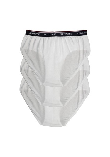 3'lü Paket Erkek Büyük Beden 105-180 Kilo Arası İçin Uygun Rahat Kalıp Redzone Likralı Slip Beyaz