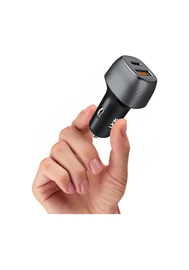 LinkTech C498 38W 2x USB Type-C - Lightning Kablolu Araç Şarj Aleti
