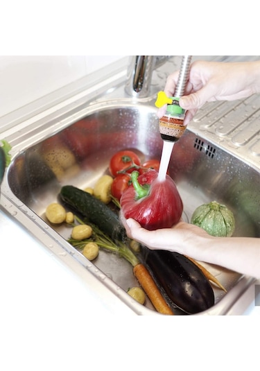 5 Kat Arıtma Musluk Başlığı Filtresi Su Tasarrufu Mutfak Bataryas