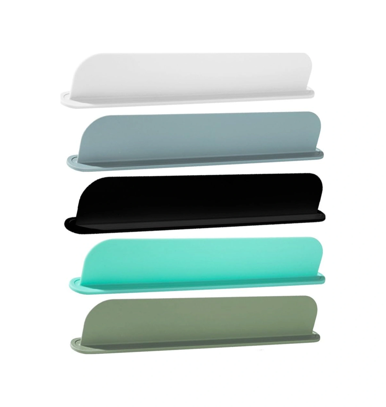 Youtek Yeşil Silikon Lavabo Su Spreyi Engelleyici, Mutfak/banyo Su Engeli, Dayanıklı, 49x5x8.5 Cm, Yıkama Makinesine Uygun, Kolay Temizlenir Yeşil