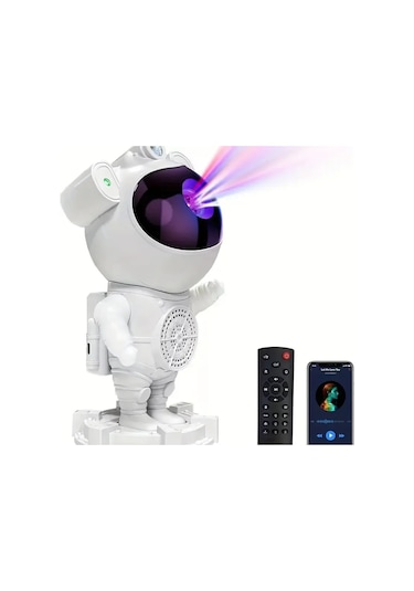 Akıllı Astronot Projeksiyon Gece Aydınlatma &amp Bluetooth Hoparlör 16737296