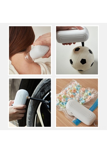 Tenfowee İçinizi Koruma Ve Şişirme Fonksiyonu İle Taşınabilir El Tipi Vakum Makinesi 5 Büyük +5 Küçük Poşet İle