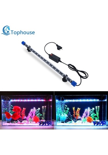 Silkroadselect Huoxun Shop A Szd-q20bw Stili Akvaryum Işıklı Led Su Geçirmez Balık Tankı Işığı Dalış Balık Lambası Akvaryumlar Dekorasyon Aydınlatma Bitki Lambası Cm Ab Güç Beyaz