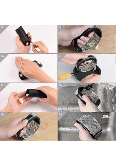 Sarımsak Ezici, Paslanmaz Çelik Sarımsak Zencefil Sallamalı Soyuc Çok Renkli