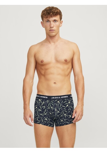 Erkek Desenli Beli Lastikli 5'li Boxer Paketi - Harvey - 12263924 Night Sky