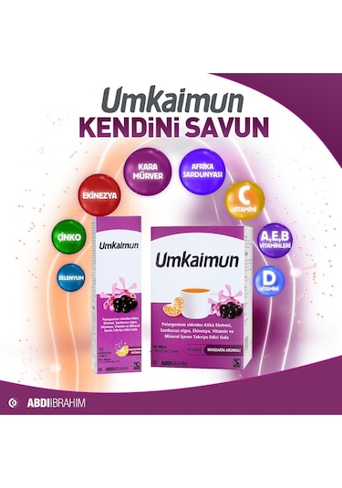 Umkaimun 15 Efervesan Tablet - 1+1 İkincisi Hediye