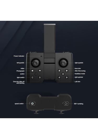Samdoo Xt8 Mini Katlanabilir Rc Drone Turuncu Tek Batarya Paketi: Tek Tuş Kalkış/iniş, Kafa Yok Modu, 3d Yükseleme İle Abs Malzeme Ve Çantalı Paket