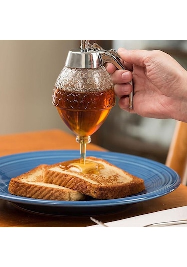 Sones Şeffaf Akrilik Bal Suyu Dispenseri, Boyut: 8.3 10.0 15cm