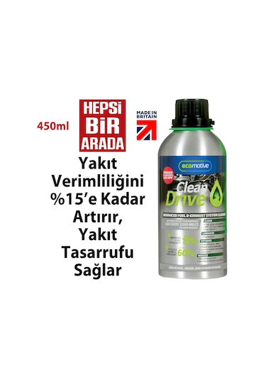 Cleandrive Dizel Partikül Filtre-Egr-Enjektör-Sensör Temizleyici