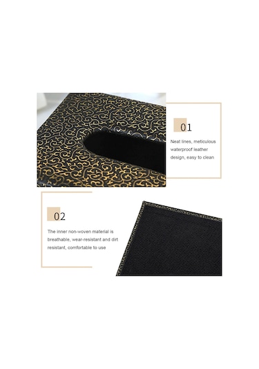 Beyaz Orta-s/m/l Suni Deri Doku Kutusu Kutu Konteyner Ev Araba Doku Kutusu Saklama Kutusu El Restoran Kağıt Tutucu Masa Dekorasyon