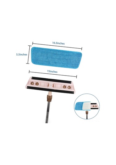 Geeroyoo Islak/kuru Temizlik İçin 6 Lı Mikrofiber Paspas Başlığı - Yeniden Kullanılabilir Ve Yıkanabilir Diğer