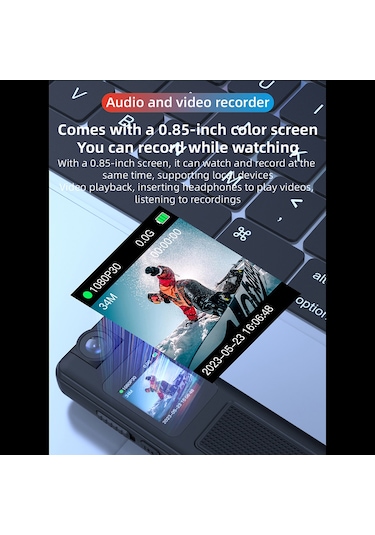 Vkemall H85 1080p Dönebilir Lensli , Gece Görüşlü, Manyetik Klipsli, Uzun Pil Ömrü, Otg Bağlantı Destekli