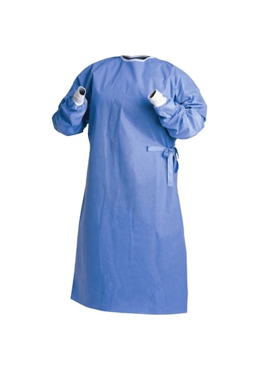 Tek Kullanımlık Cerrahi Ameliyat Box Önlüğü 10 Adet Mavi