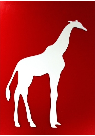Sıa Aynalı Duvar Süsü (Sticker) Zürafa Şekilli