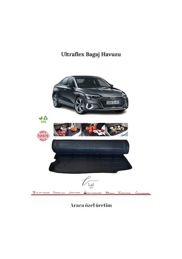 Audi A3 Sedan 2021 Sonrası 3D Bagaj Havuzu