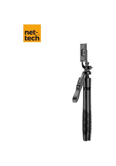 Nettech Nt-mt04 Taşınabilir Selfie Çubuk Multi-function Tripod Stand - Siyah -
