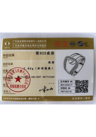 925 Ayar Gümüş Geometrik Aaa Zirkon Yüzük Moda Takı